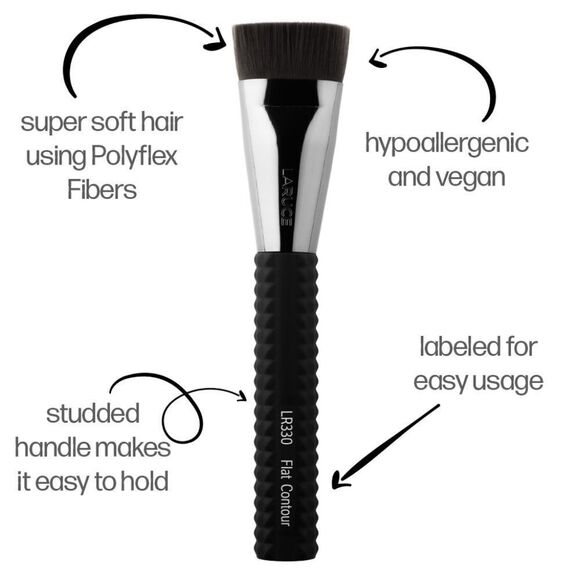 Laruce 3 Piece Contour Brush Set in Pink - Picture 2 of 11